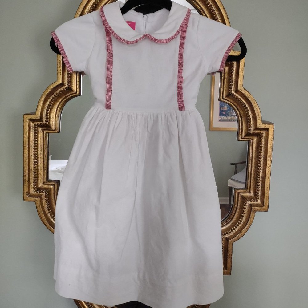 Claire and Charlie Corduroy Winter White Dress Girls Size S